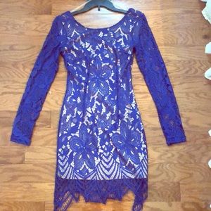 Cobalt blue lace dress